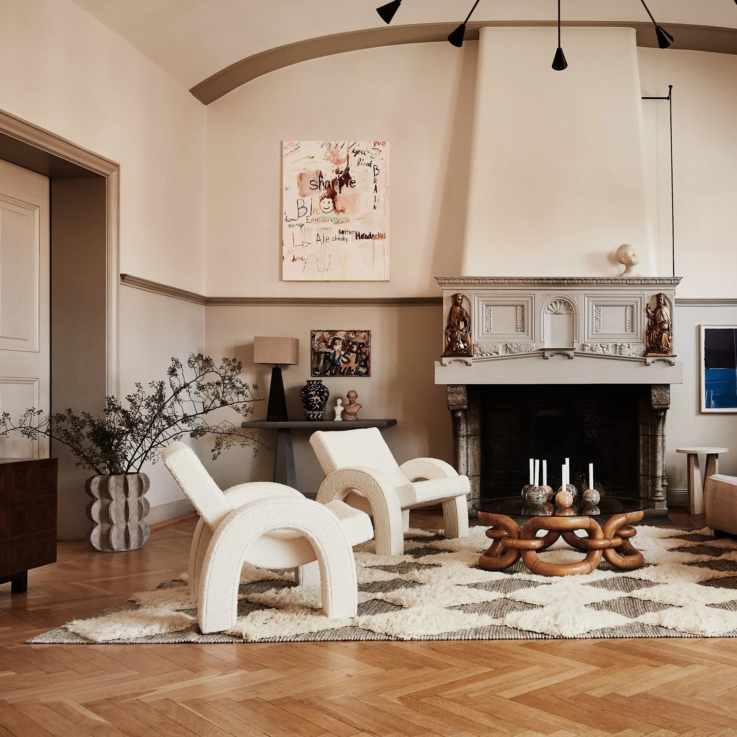 CHESS RAY MOTTA 200X300 CM GREY