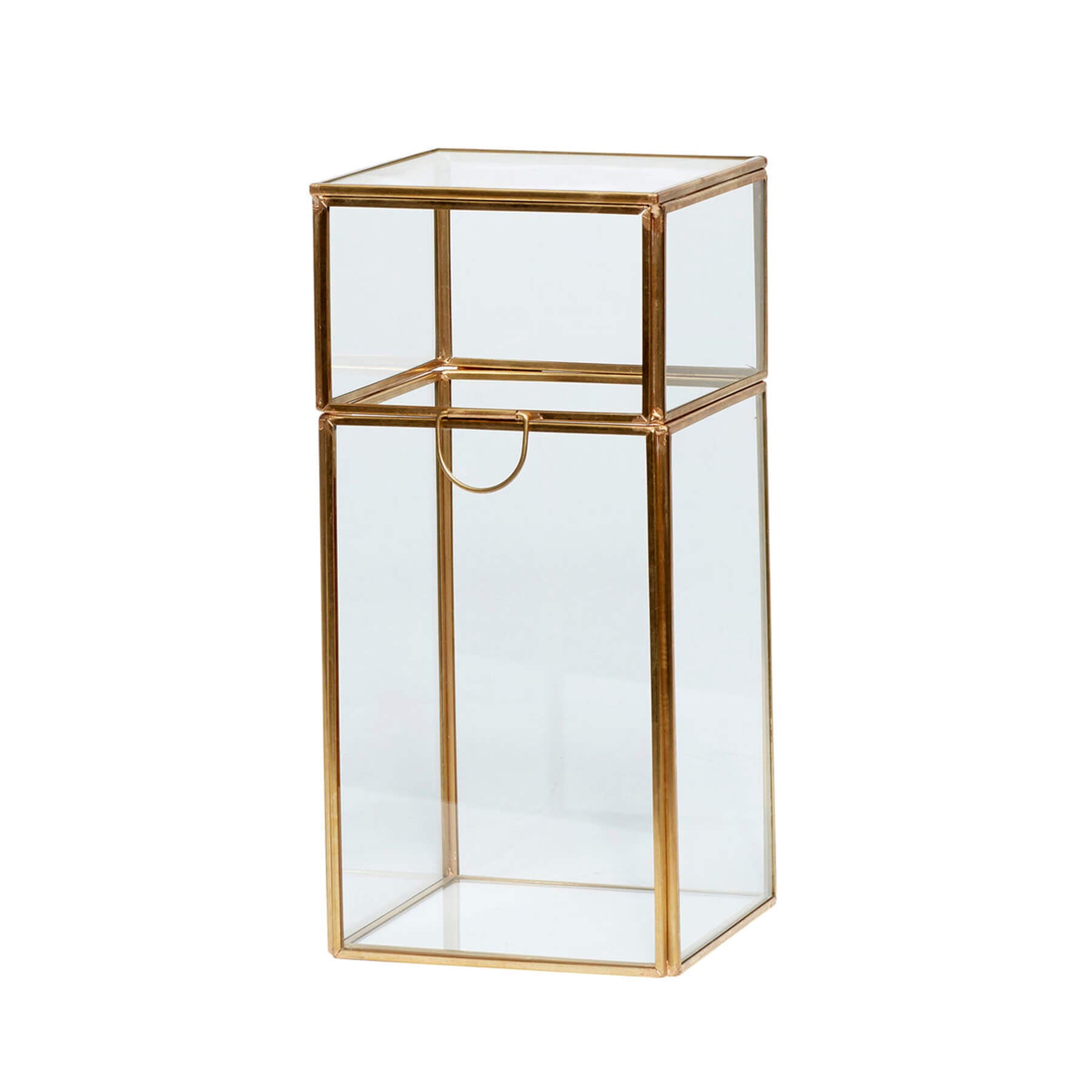HÜBSCH GLERBOX BRASS/GLER  LARGE