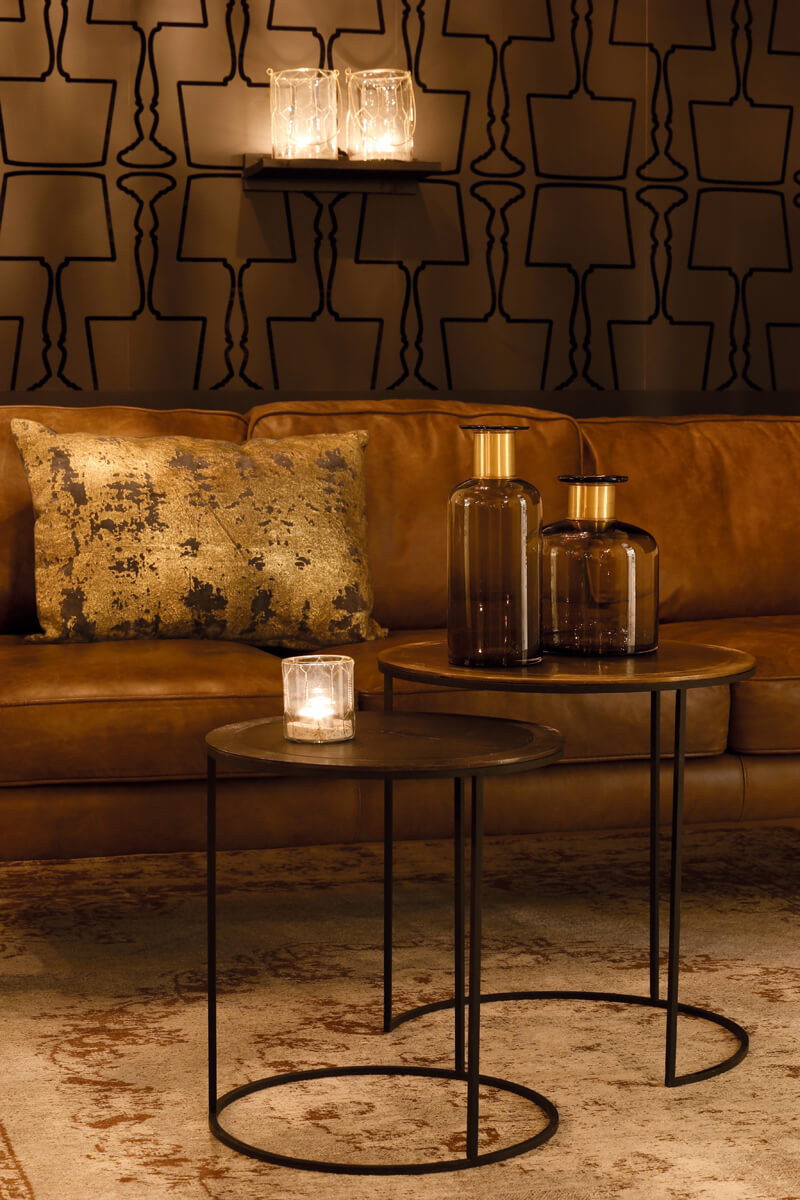 TALCA ANTIK BORÐ COPPER BRONZ 2 STÆRÐIR