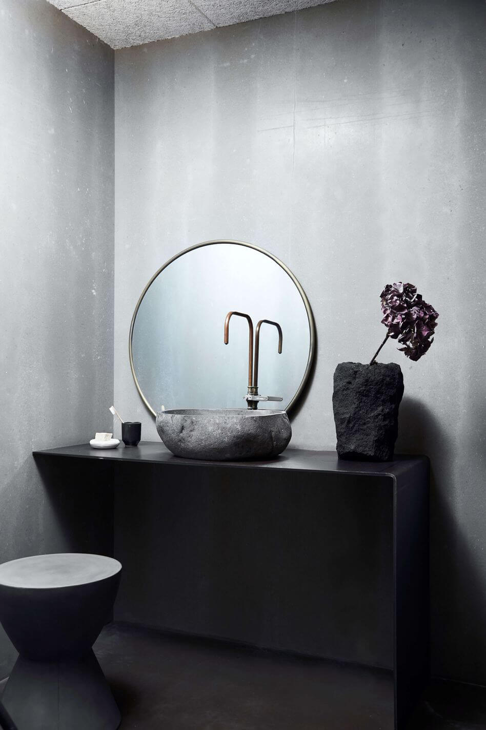 MUUBS COPENHAGEN SPEGILL BRASS 80 CM
