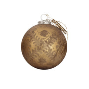 WALTHER OG CO JÓLAKÚLA (NICE PATTERN BALL, GOLD GLASS) 12cm