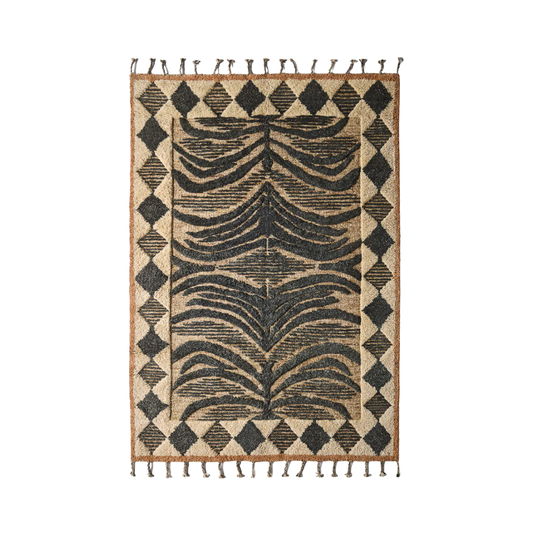 WILD CAT MOTTA ASH BLACK 250X350 CM