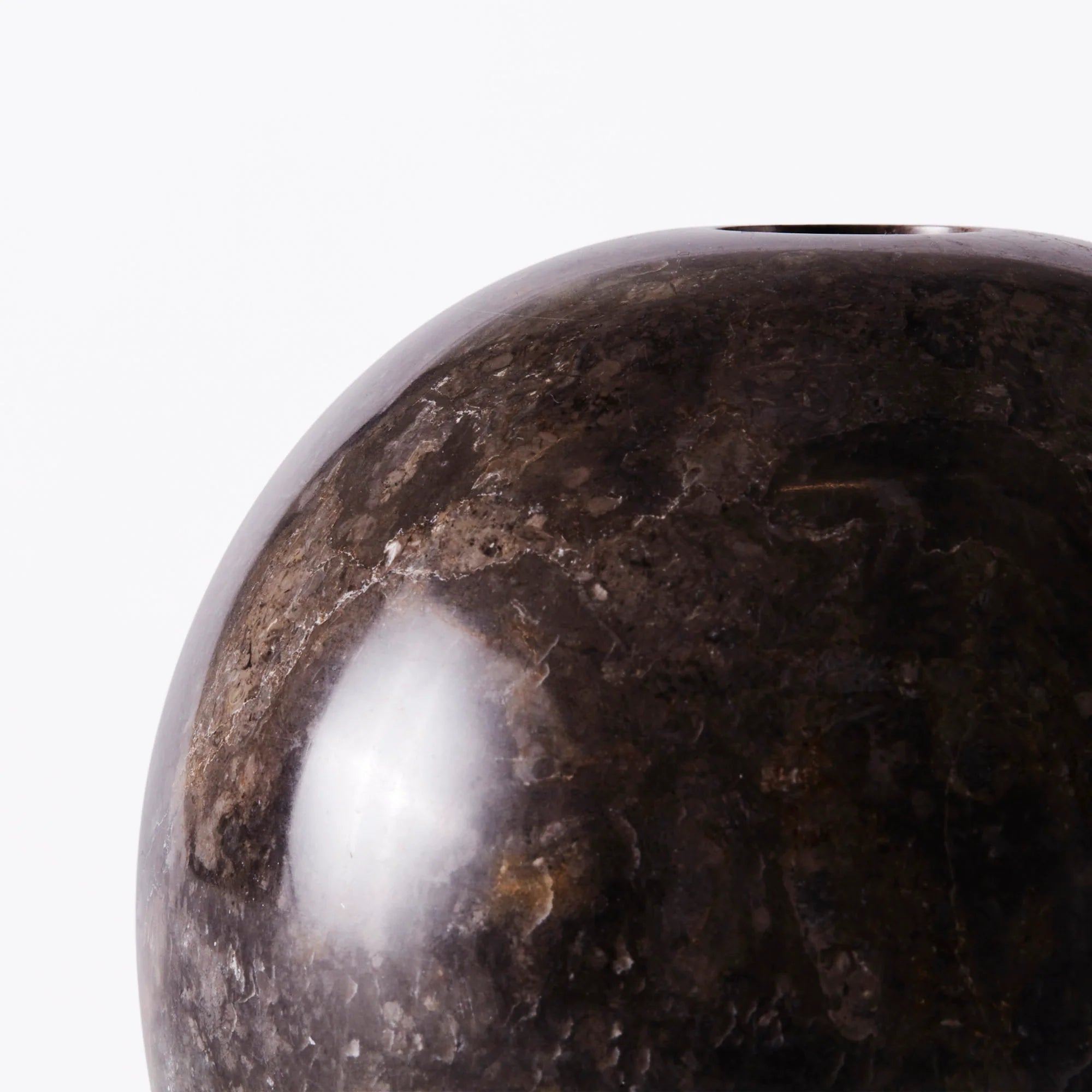 SPHERE KERTASTJAKI GREY 10 CM