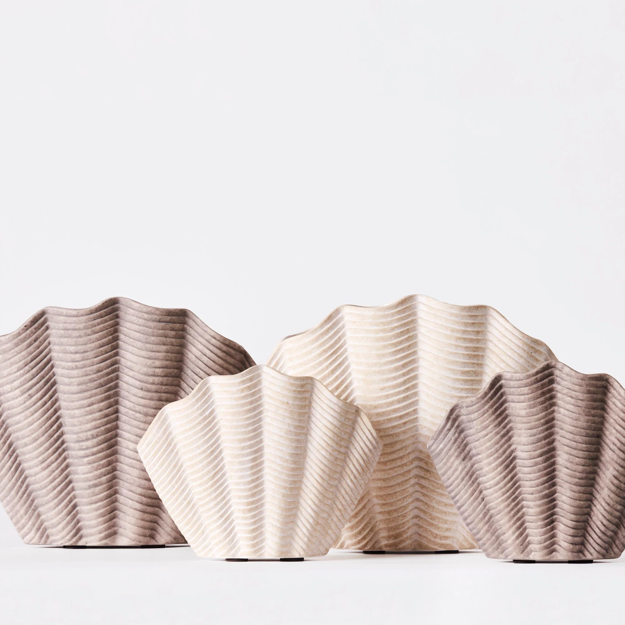 CONCHA SHELL VASI STÓR GREY
