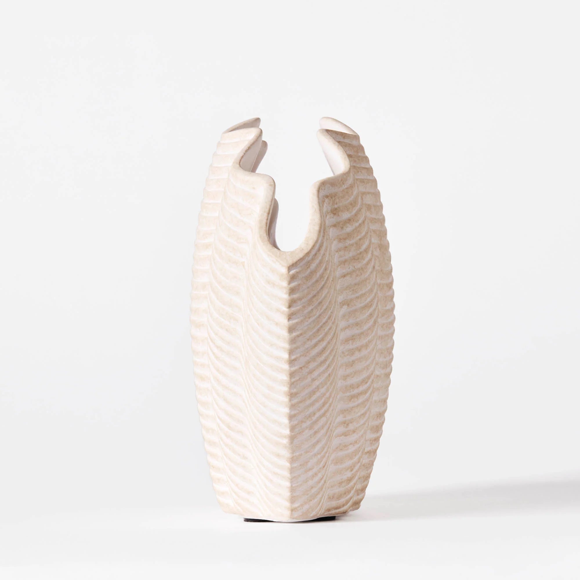 CONCHA SHELL VASI STÓR WHITE
