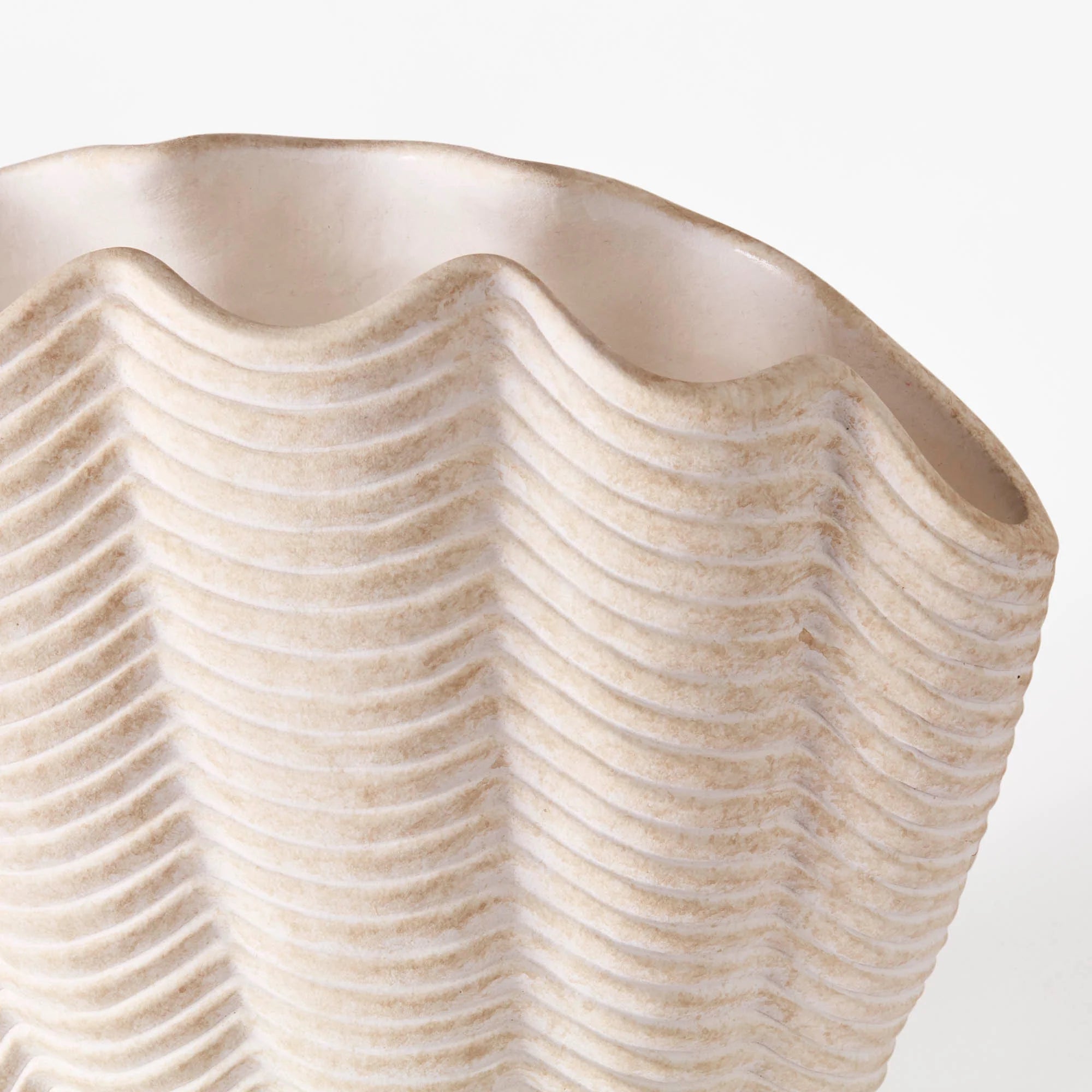 CONCHA SHELL VASI STÓR WHITE