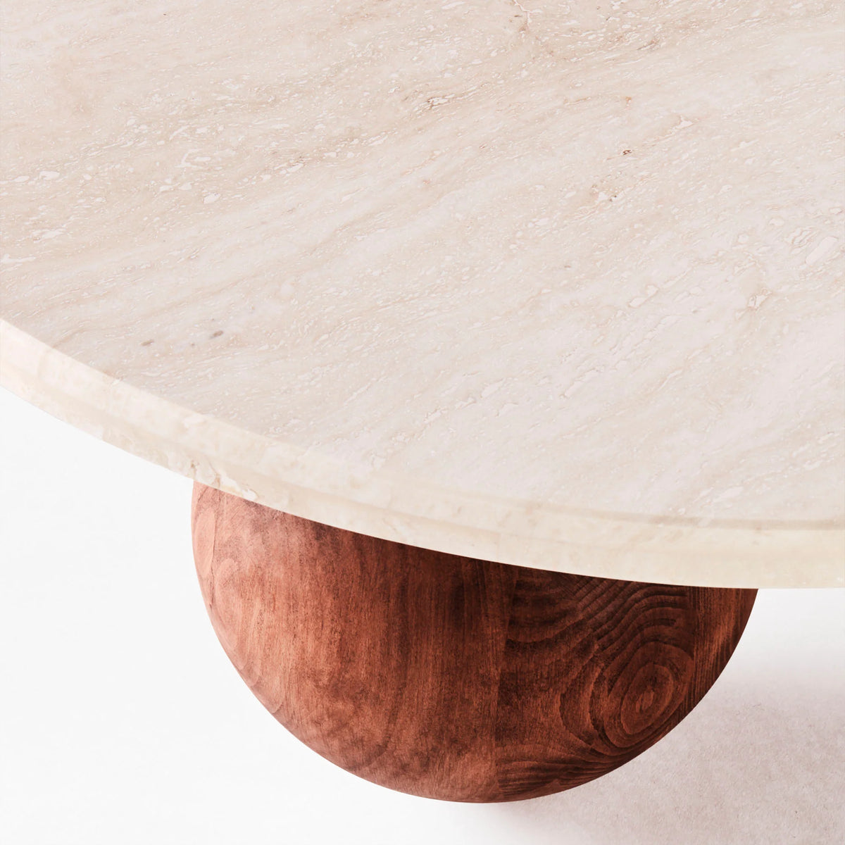 SPHERE SOFABORÐ TRAVERTINO BIANCO 120 CM