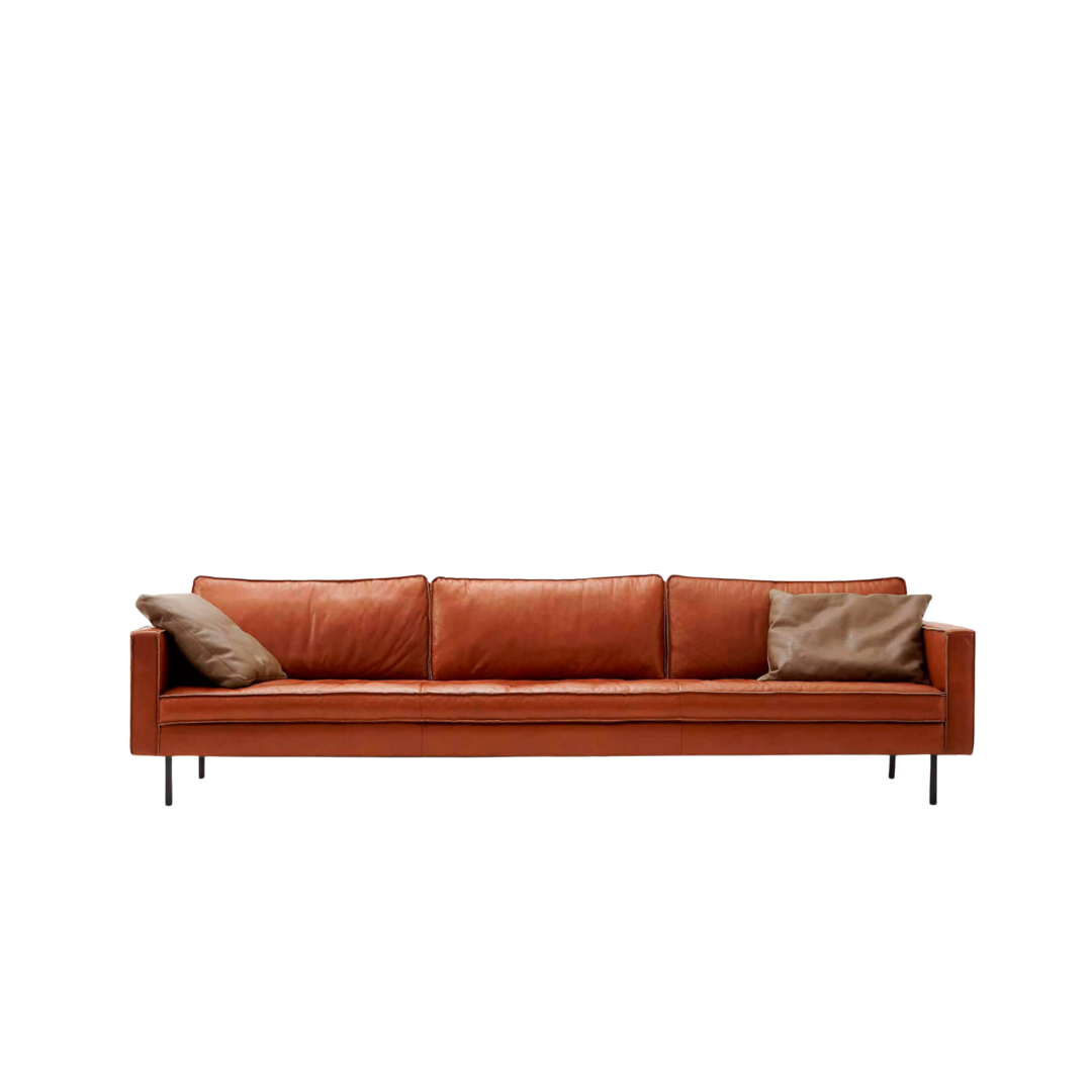 TOMMY M L-BUSTER 4RA SÆTA SÓFI Í LEÐRI