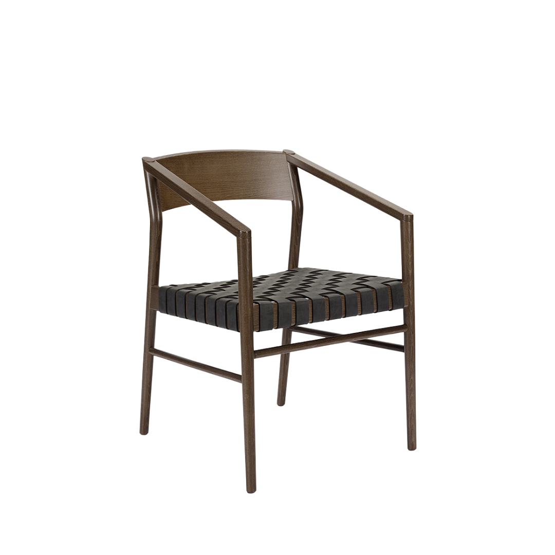 LEONOR STÓLL GRIND WENGE, SETA SVÖRT