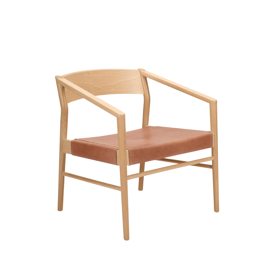 LEONOR STÓLL GRIND CF10 LEÐUR CAMEL