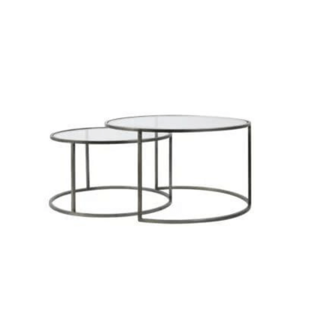 DUARTE SÓFABORÐ GLASS 65CM/75CM