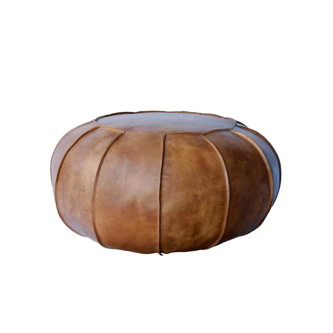 COOL ROUND LEÐUR PULLA ANTIK BROWN
