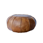 COOL ROUND LEÐUR PULLA ANTIK BROWN