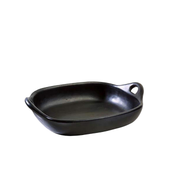 BLACK POTTERY ELDFAST SVART FAT 32x24x6 cm