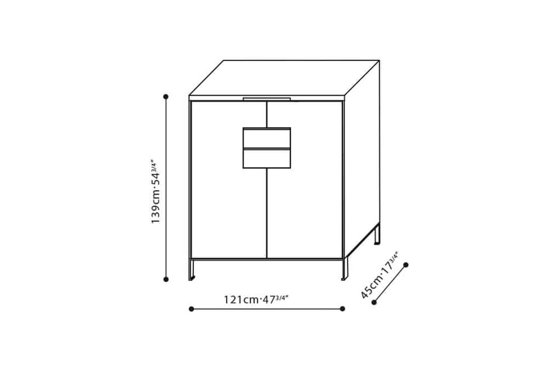 CAMERICH MAX SKÁPUR Í SVARGRÁRRI EIK