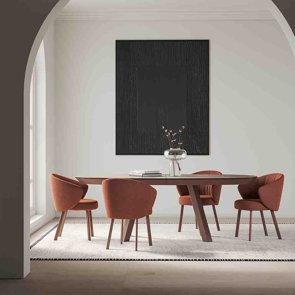 ESLA BORÐ 150X150(200)CM