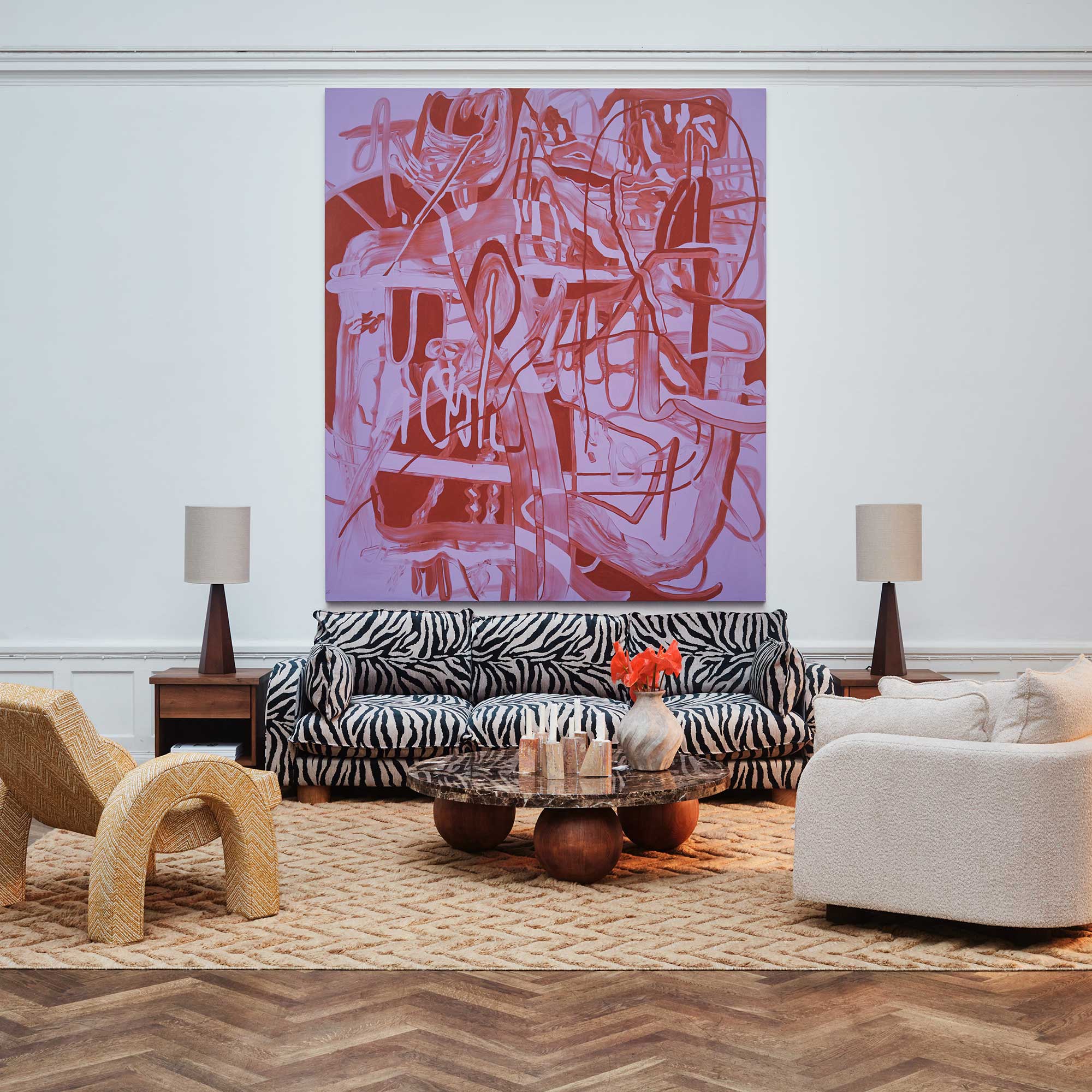 MILES SÓFI ÁLK. ZEBRA FÆTUR HNOTA