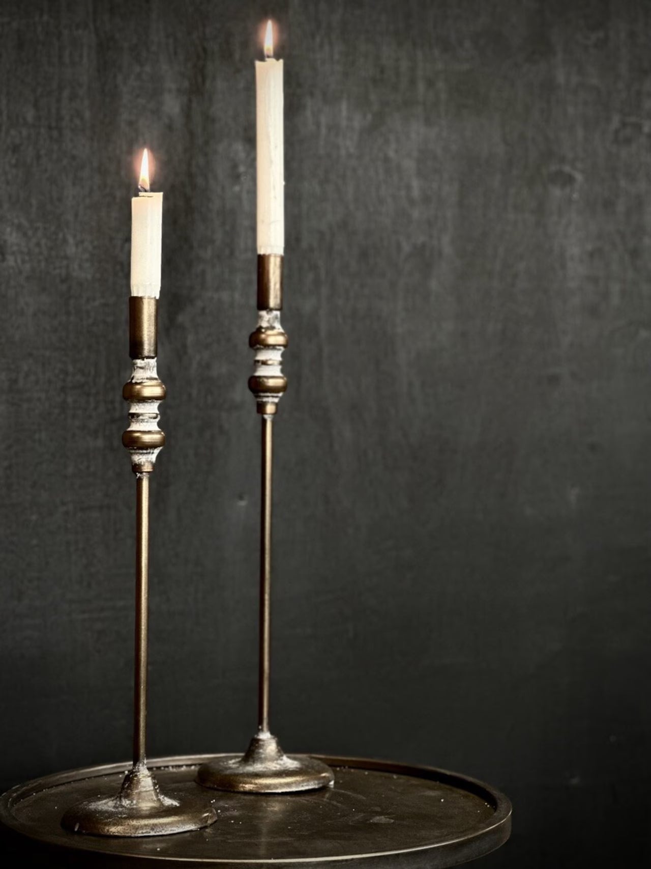 KERTASTJAKI AGNES ANTIQUE GOLD 40 CM