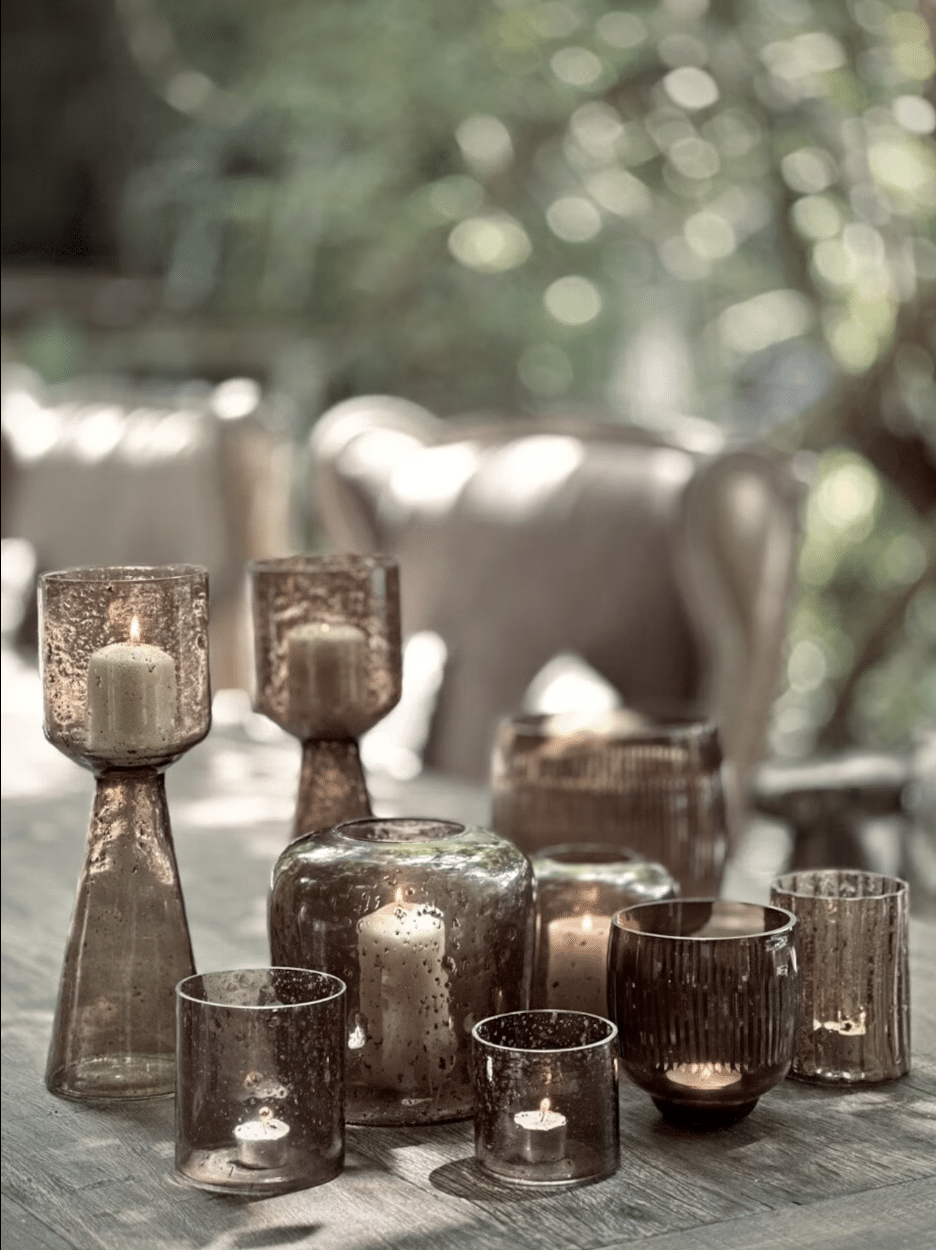 KERTALUKT RIKA SMOKE GLASS STÓR