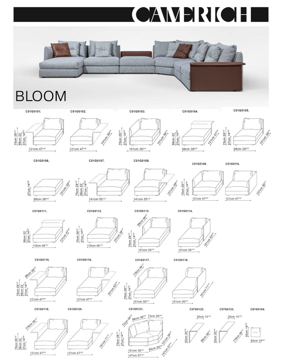BLOOM SÓFI 3-JA SÆTA