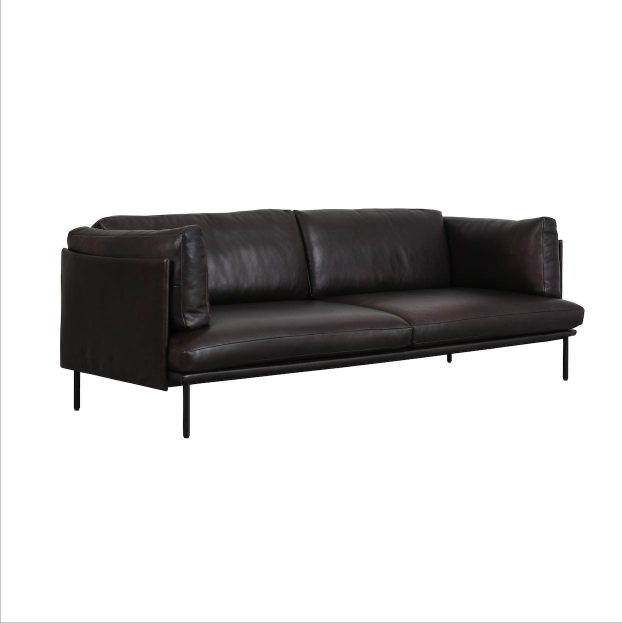 BRIOCHE SOFI SVART LEÐUR