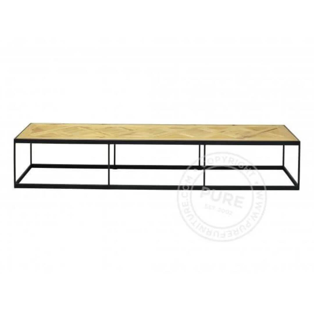 PURE PARQUETTE SÓFABORÐ 45x190cm Í MOCCA BLACK