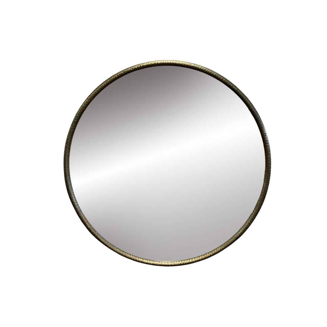 SPEGILL MAX ANTIQUE BRASS 61 CM