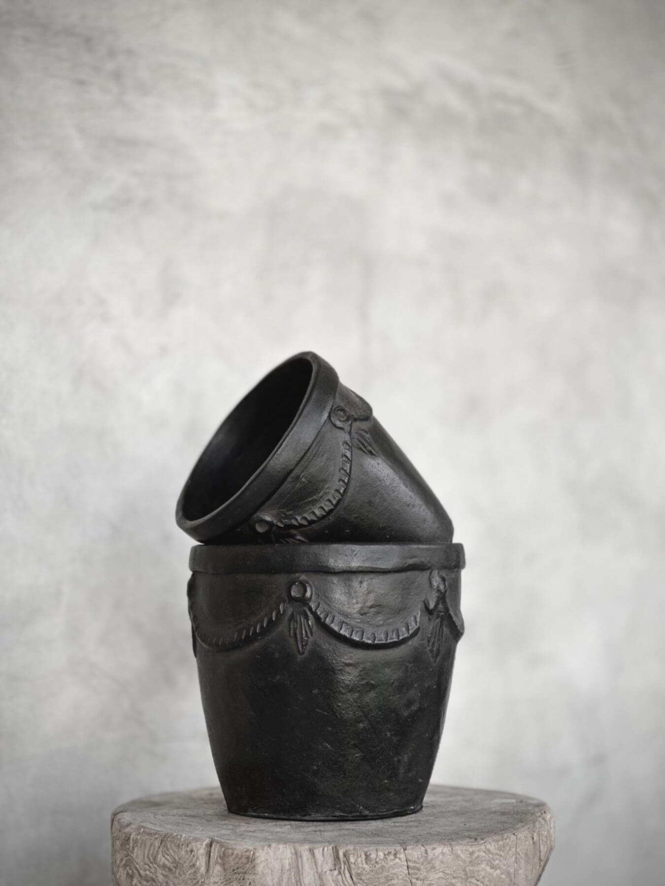 NOORI OBJECTS RITNO BLÓMAPOTTUR SVARTUR LÍTILL