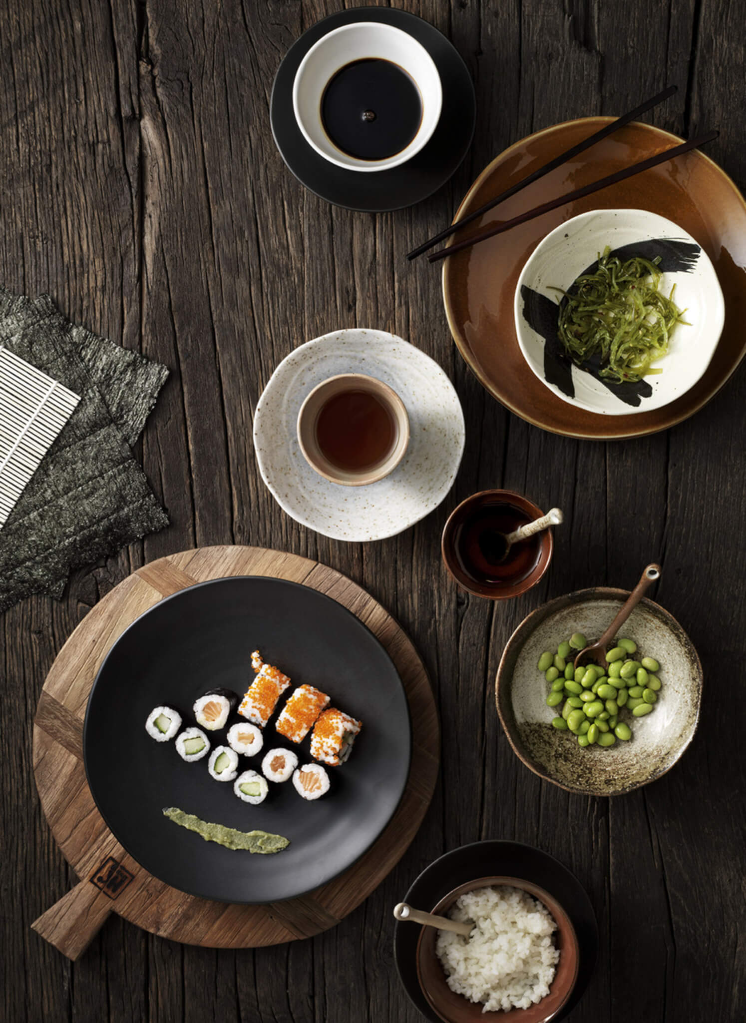 HK Living MATARDISKUR KYOTO CERAMIC MATT BLACK