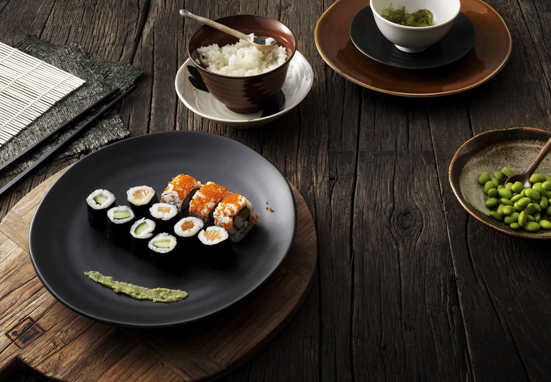HK Living MATARDISKUR KYOTO CERAMIC MATT BLACK