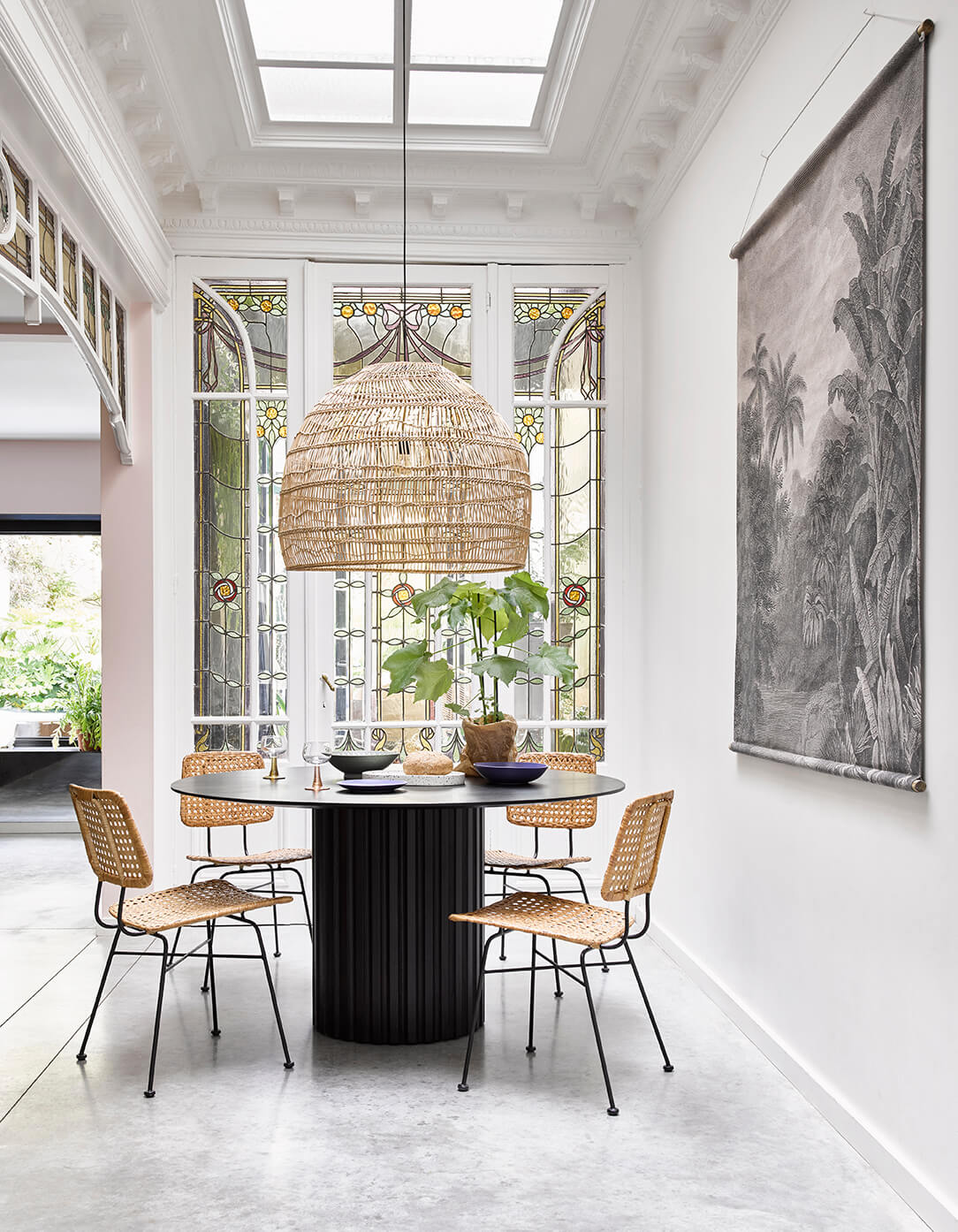 HK LIVING JUNGLE VEGGTEPPI XXL (154x154cm)