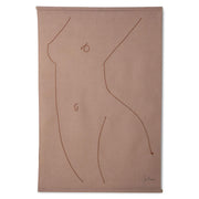 HKliving VEGGTEPPI WOMAN SILHOUETTE 147x97 cm