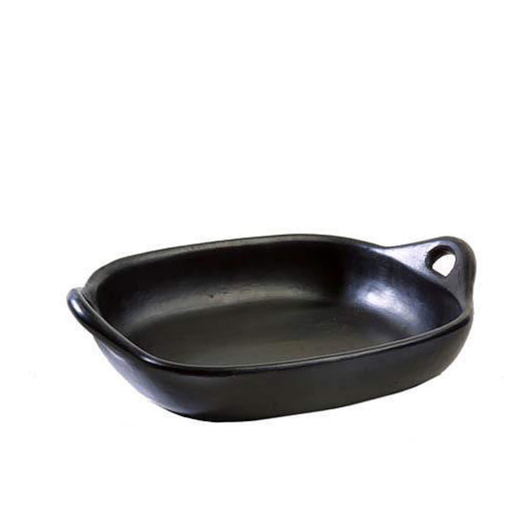 BLACK POTTERY ELDFAST SVART FAT 35x26x8,5cm