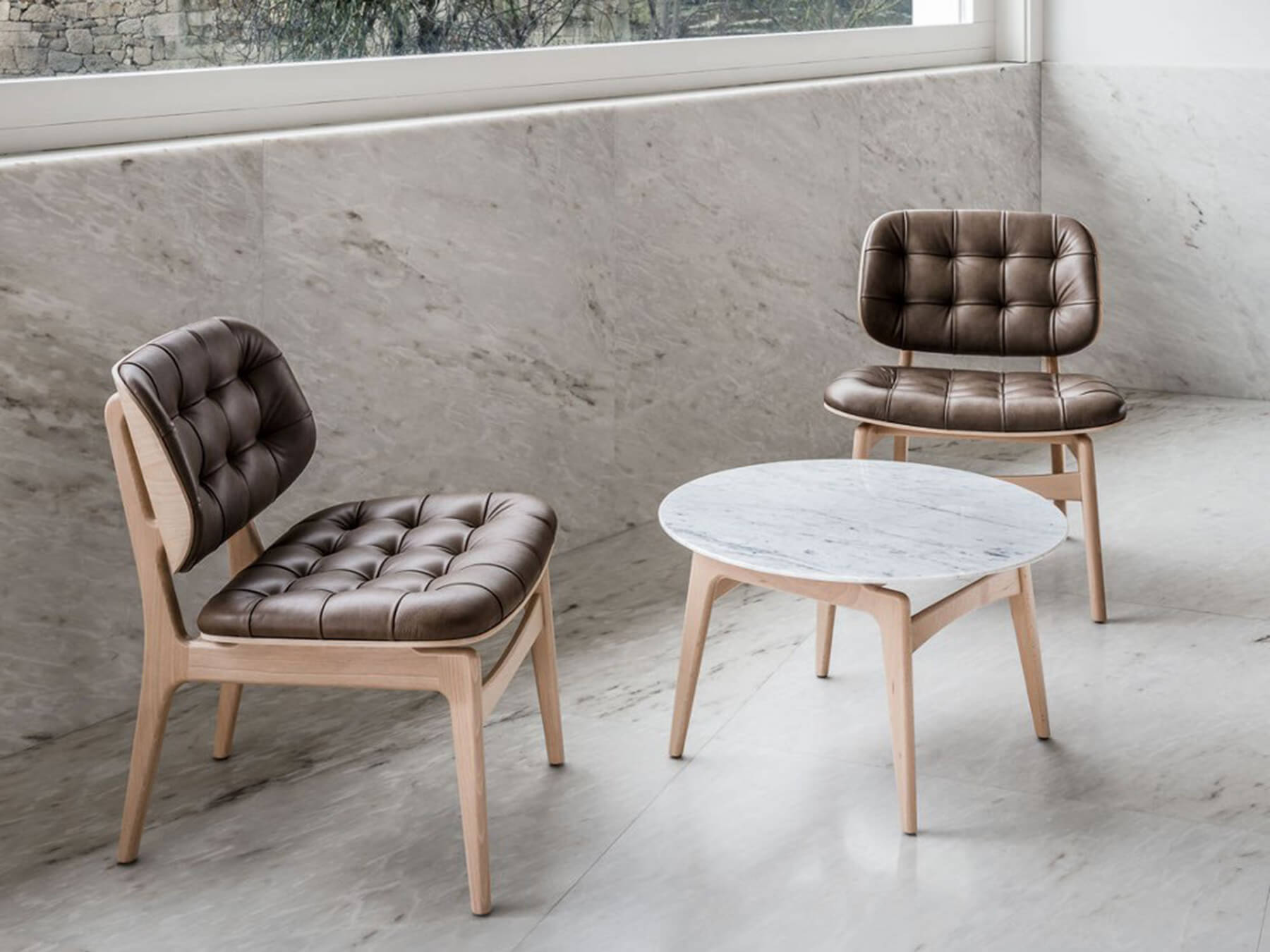 JMS CHLOE LOUNGE STÓLL Í LEÐRI