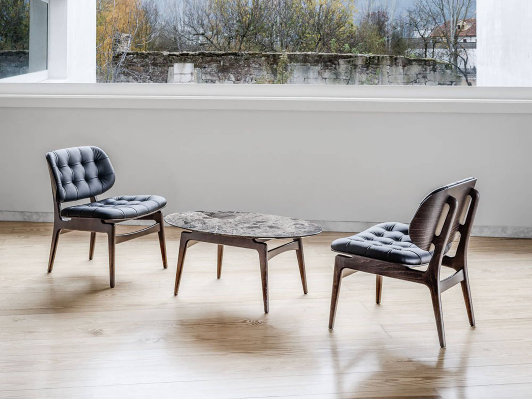 JMS CHLOE LOUNGE STÓLL Í LEÐRI