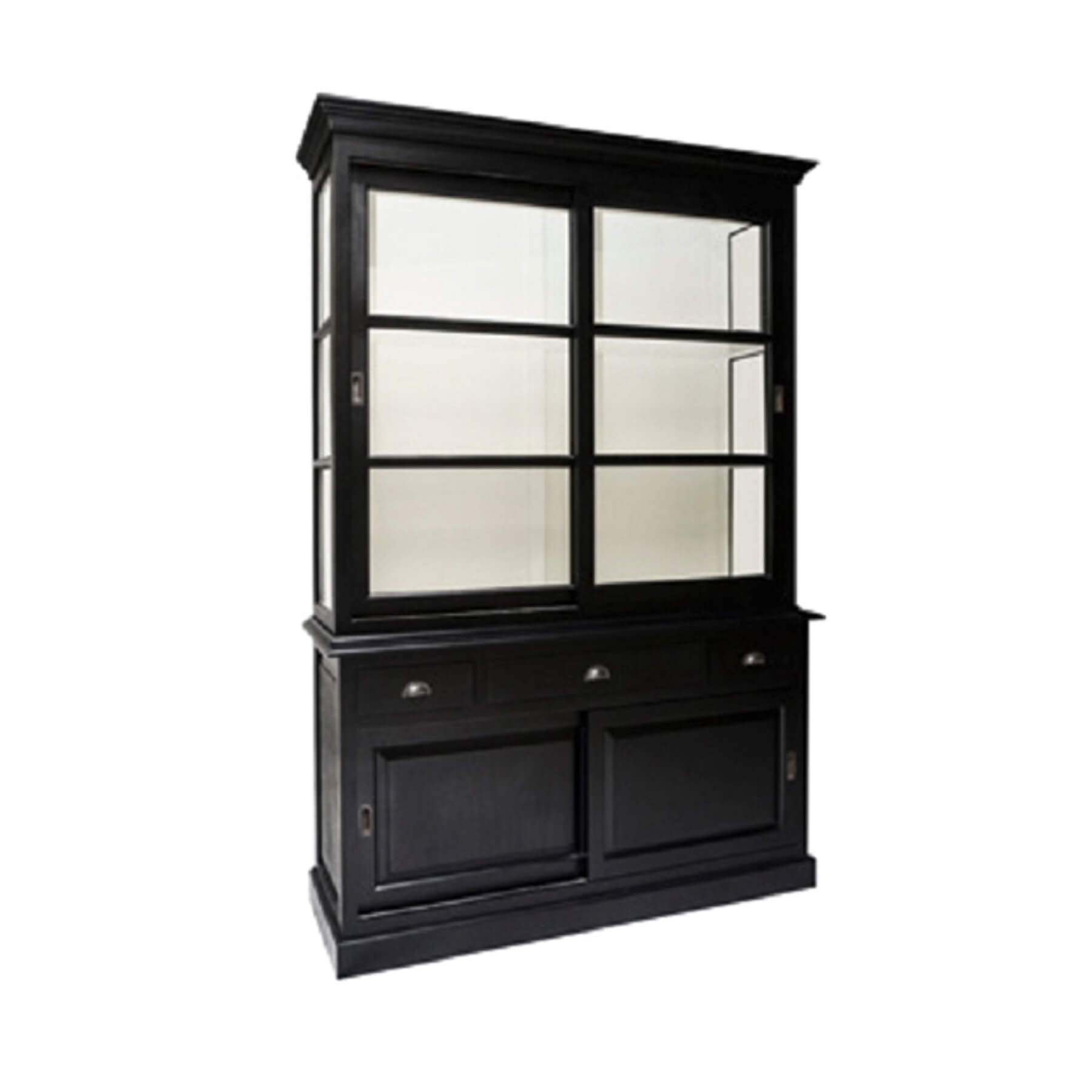 NOORI OBJECTS GORDON SKÁPUR M/RENNIHURÐUM Í SVÖRTU