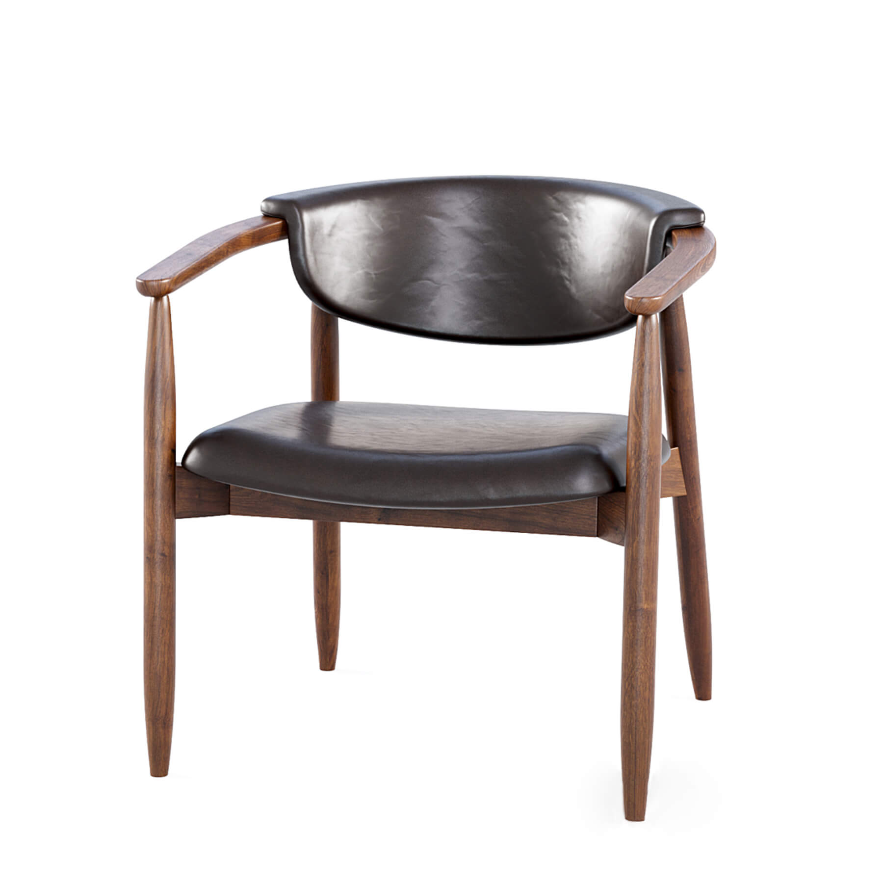 JMS JOANNE LOUNGE STÓLL Í LEÐRI