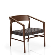 JMS LEONOR LOUNGE STÓLL MEÐ FLÉTTAÐRI SETU