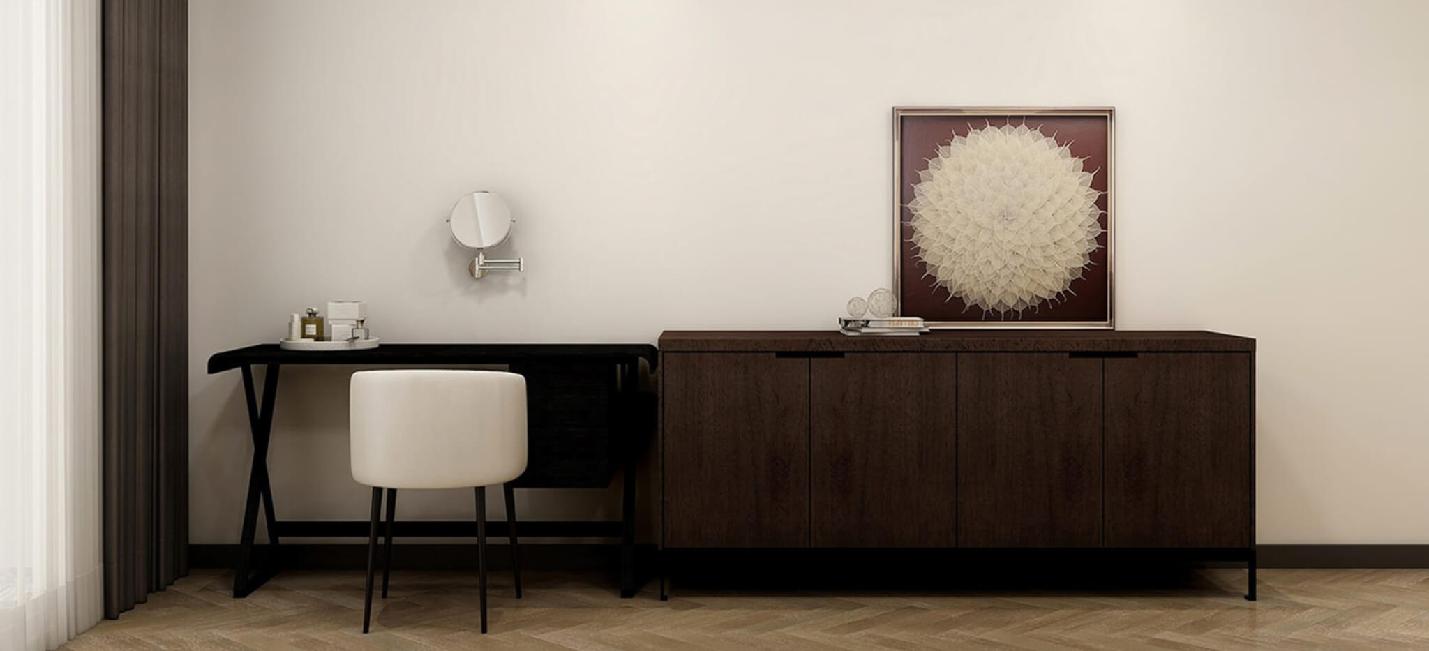 CAMERICH MAX SKENKUR Í GRÁRRI EIK 79x48x180cm