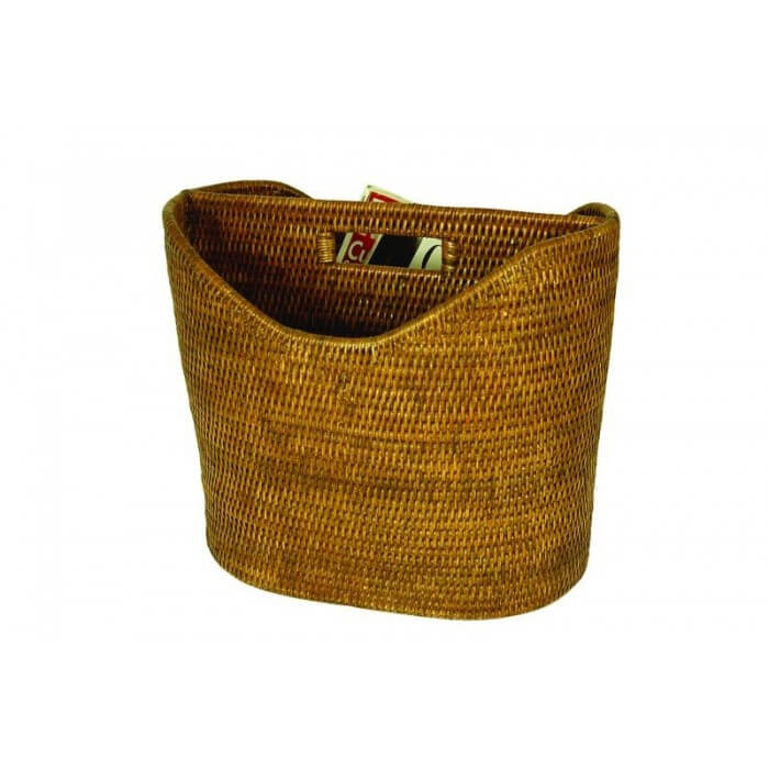RATTAN BLAÐAKARFA NATUR 14,6X9X12,2CM