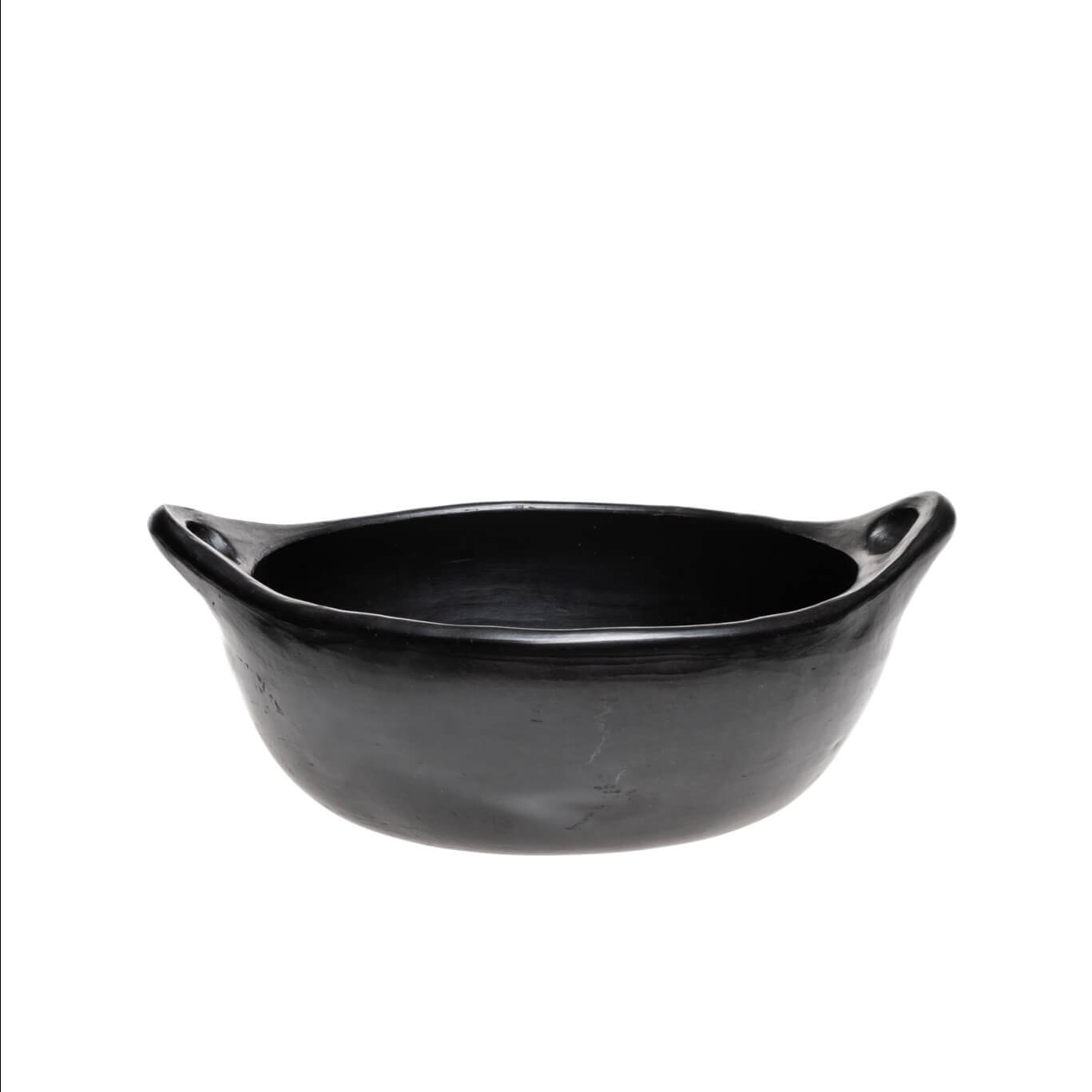 BLACK POTTERY ELDFAST SVART FAT 31x26x10 cm