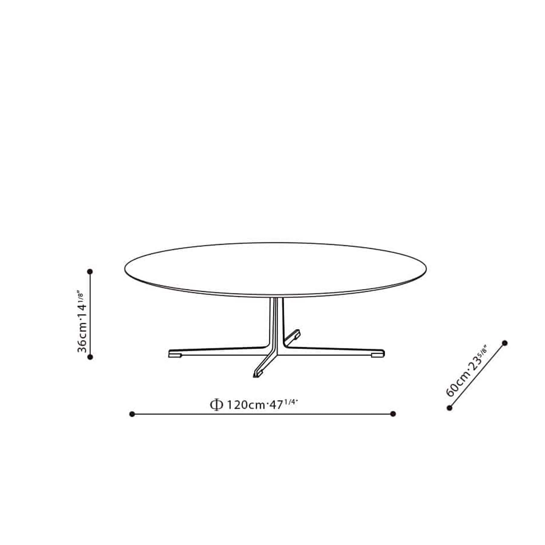 CAMERICH VARY OVAL SÓFABORÐ MEÐ CARRERA MARMARA 120x60cm